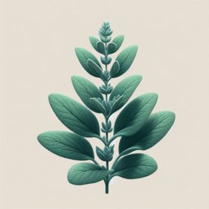 Digital representation of Lyre-leaved Sage (Salvia lyrata)